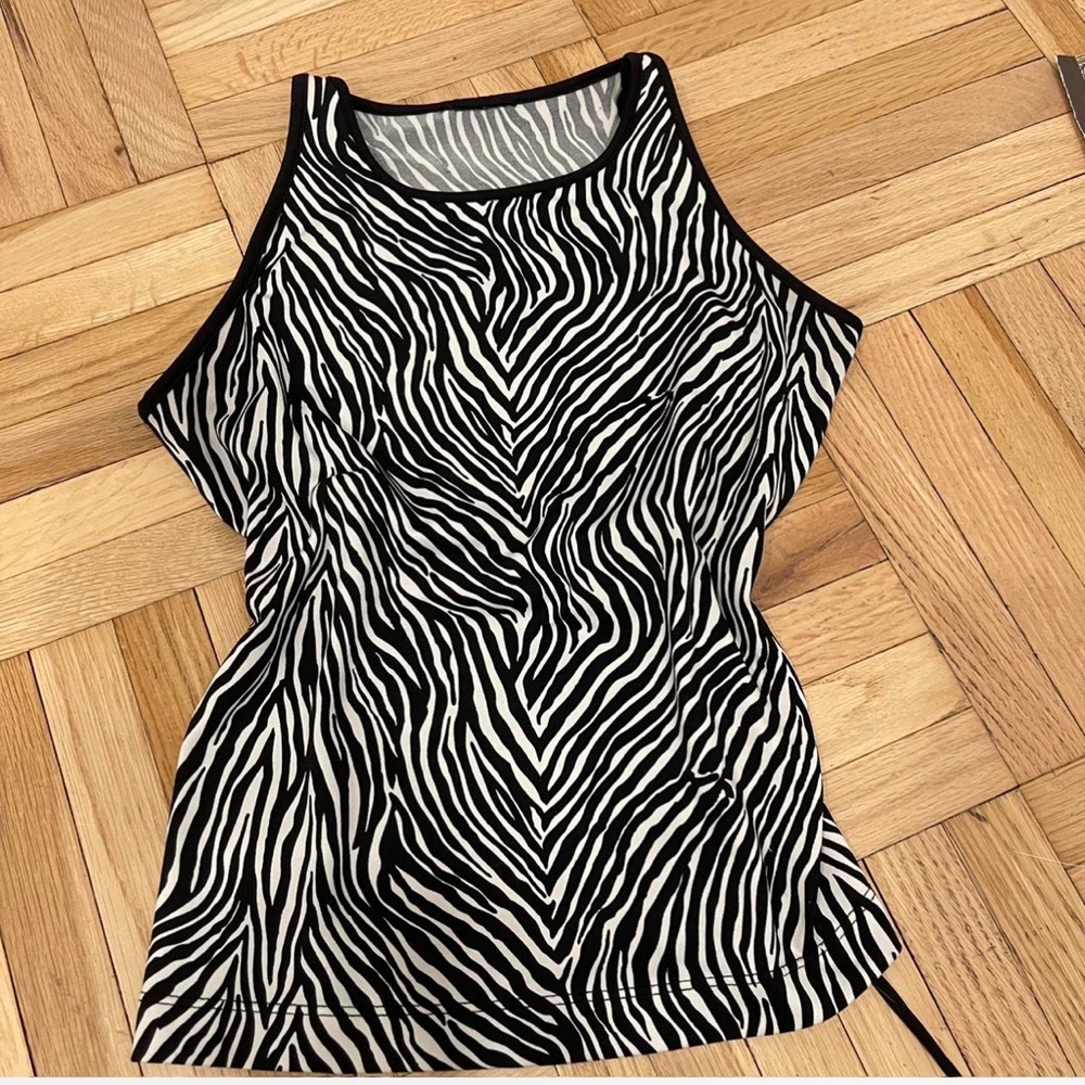 Zebra print top